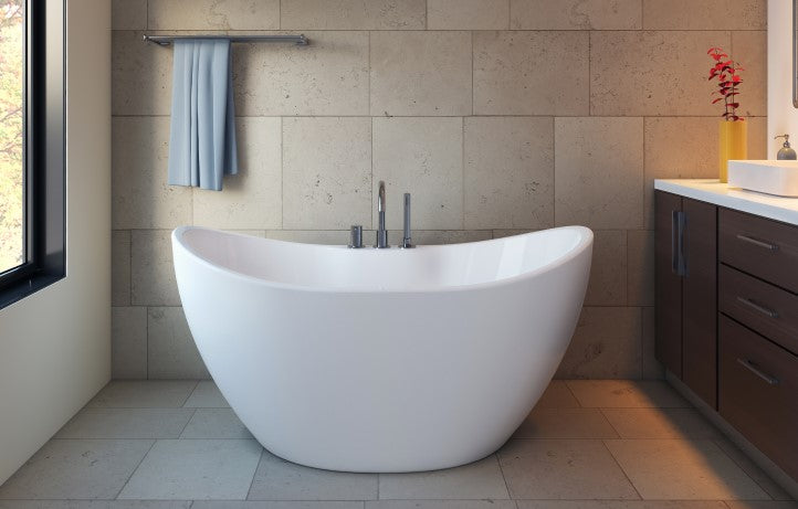 Add instant style with a freestanding bath | VictoriaPlum.com